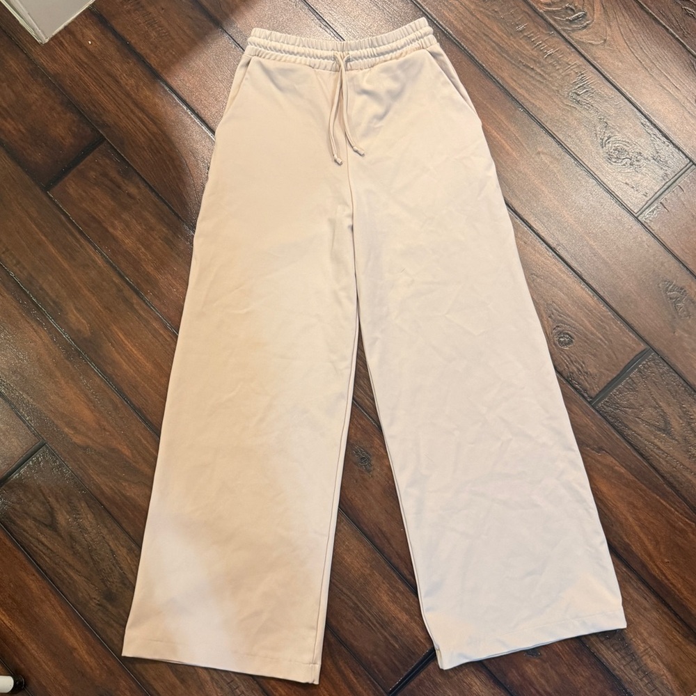 Five Dancewear Beige Straight-Leg Drawstring Dance Pants